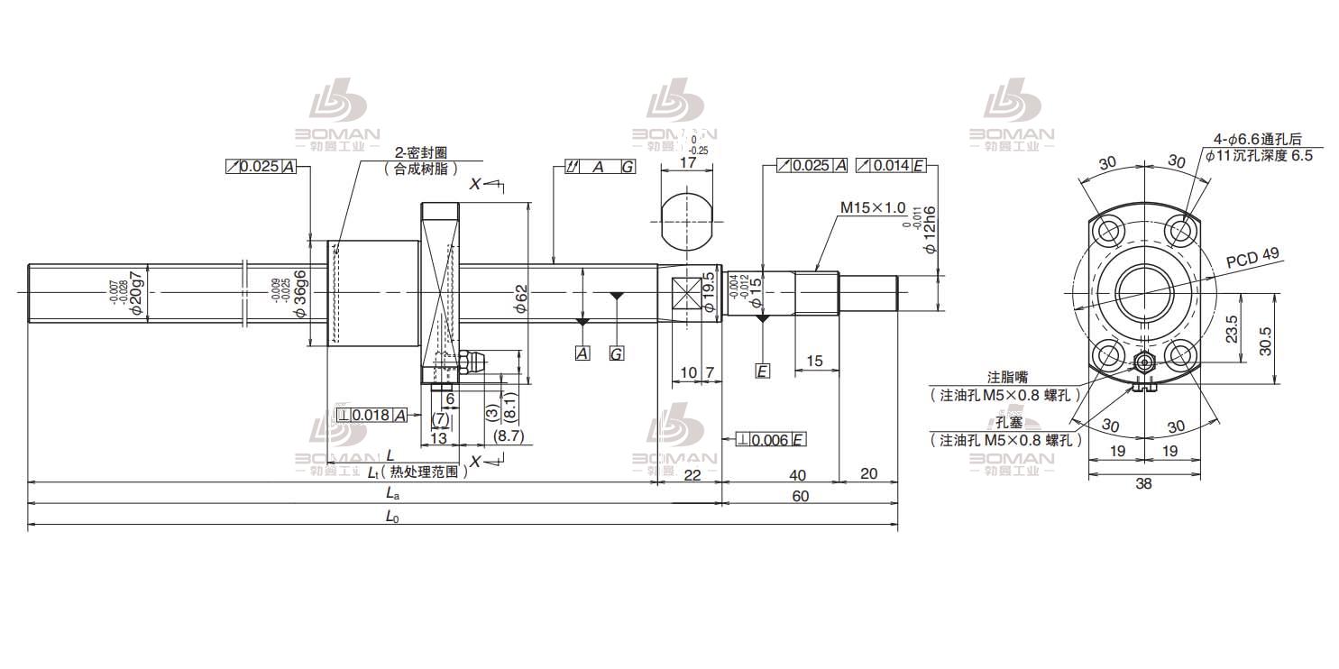 FSS2020N1D0600-PSS滚珠丝杠库存