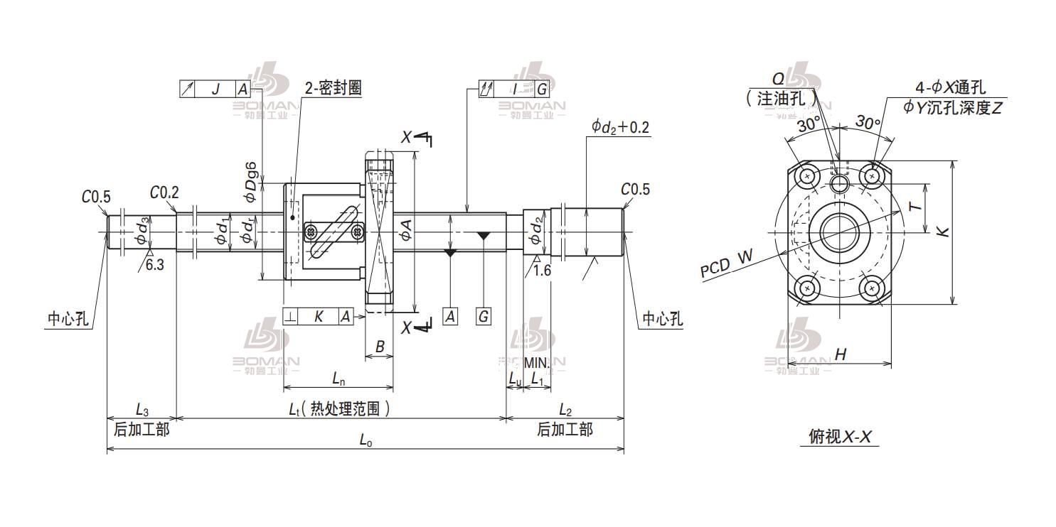 W1504FS-1-C5T10-NSK末端未加工品