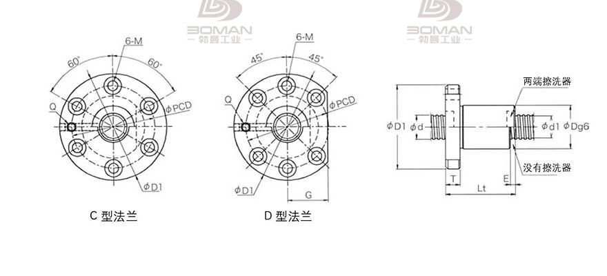 KURODA GD2005KT-DDPR 日本黑田滚珠丝杠型号大全