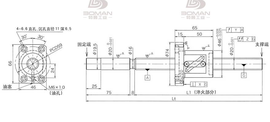 KURODA GG2010DS-BALR-1505A 黑田C3丝杠