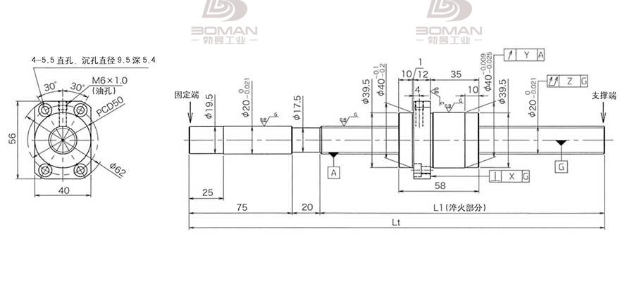 KURODA HG2060QS-BEZR-1500A hcnc黑田精工丝杆