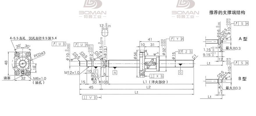 KURODA GP1504DS-BALR-0600B-C3F 黑田丝杠螺母怎么拆下来