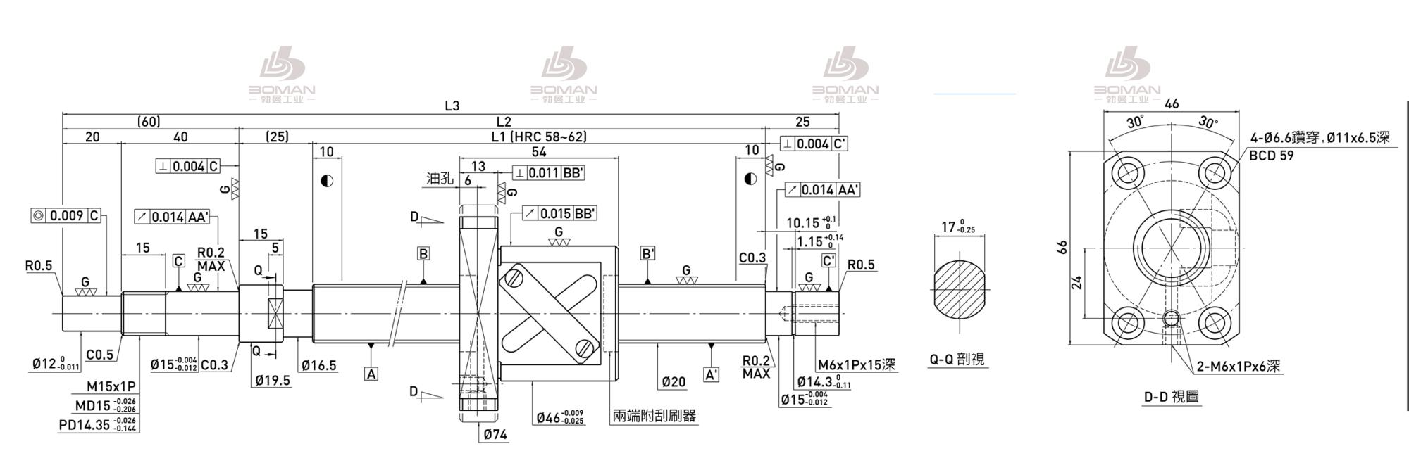 HIWIN上银 R20-10B1-FSW-289-399-0.018 上银丝杆和银泰丝杆哪个好