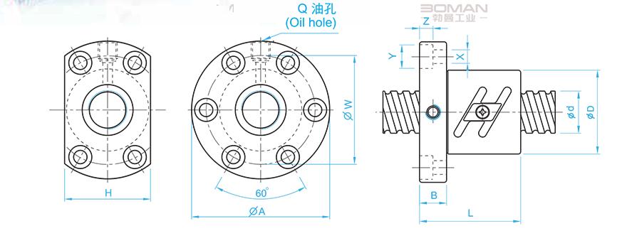 TBI SFT03220-2.5 tbi滚珠丝杆生产厂家