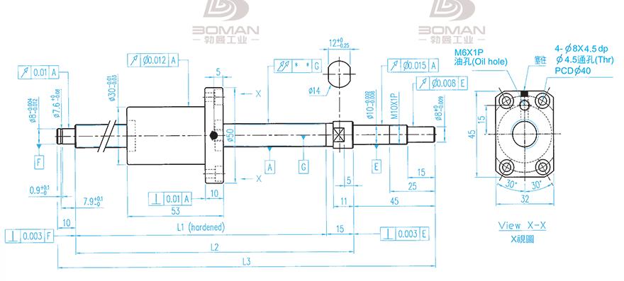 TBI XSVR01210B1DGC5-480-P1 tbi丝杠sfe系列