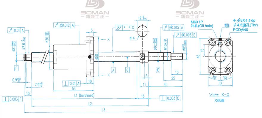 TBI XSVR01210B1DGC5-580-P1 tbi丝杆怎么看型号