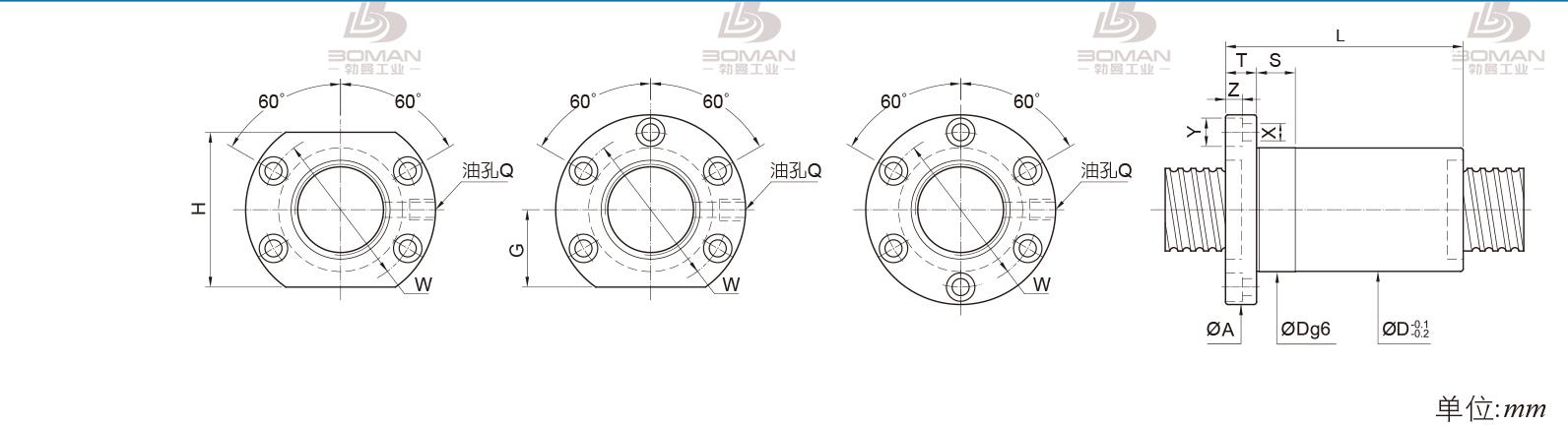 PMI FOIC4006-12 pmi滚珠丝杠的摩擦系数