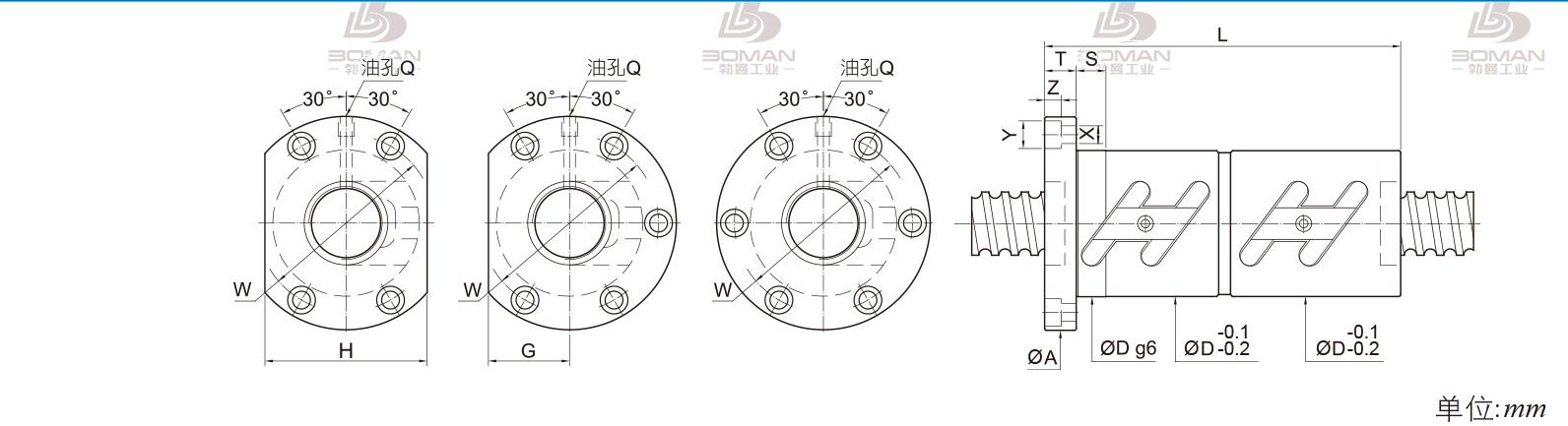 PMI FDWC3605-5 pmi丝杆东莞