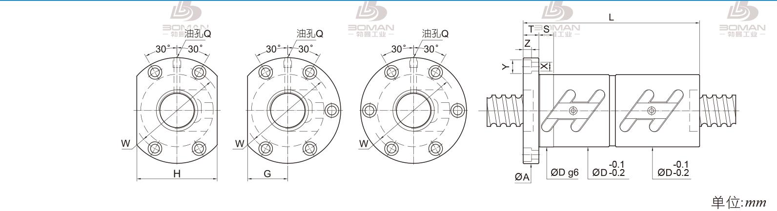 PMI FDWC5006-3.5 pmi滚珠丝杆怎样调预拉量