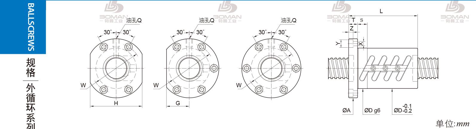 PMI FOWC2806-10 pmi丝杆的钢珠