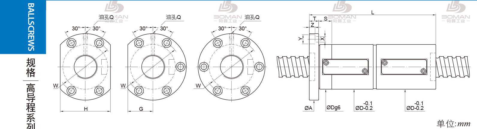 PMI FDWE6316-2.5 pmi滚珠丝杆的轴环作用