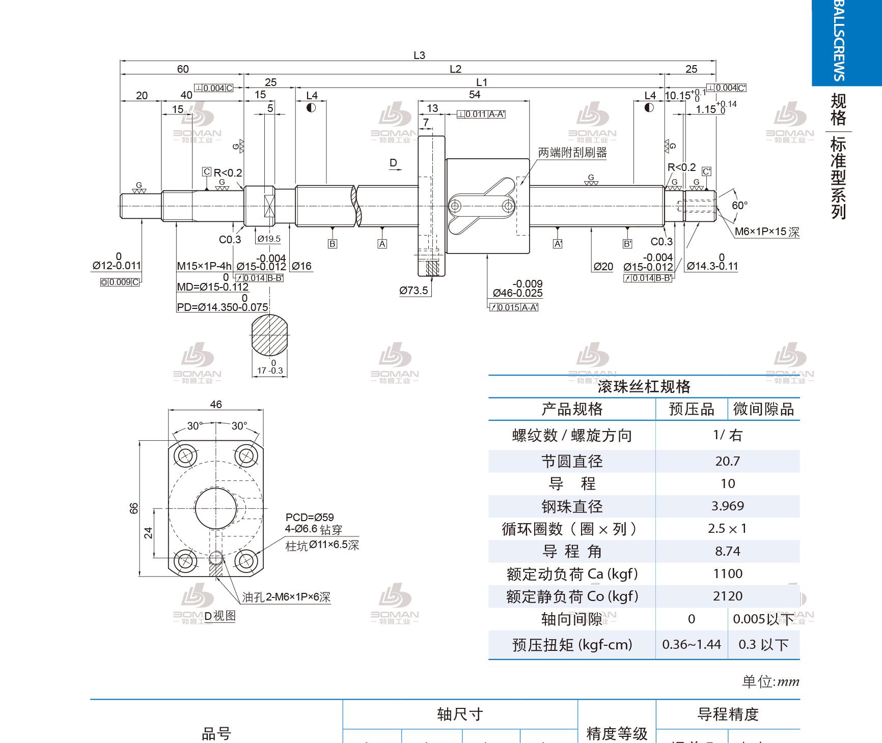 PMI 1R20-10B1-1FSWC-589-699-0.018 pmi 滚珠丝杆电动推杆价格