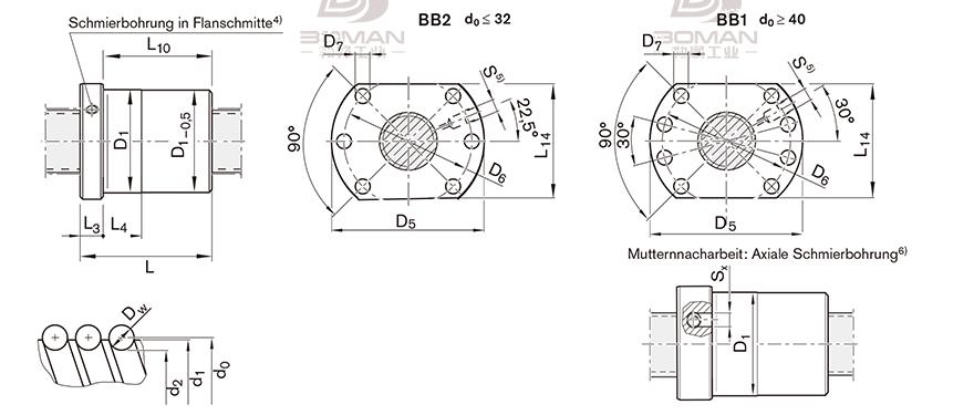 REXROTH R1502 tsk滚珠丝杠