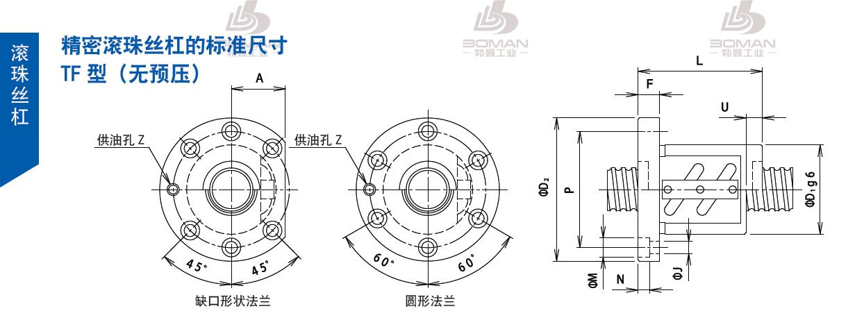 TSUBAKI 16TFC5 tsubaki滚珠丝杠