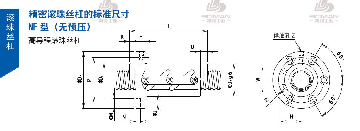 TSUBAKI 32NFA20 tsubaki滚珠丝杠样本