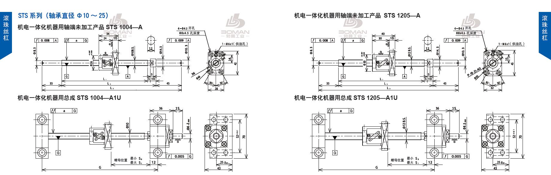 TSUBAKI STS1205-505C5-A tsubaki丝杆是哪里产的